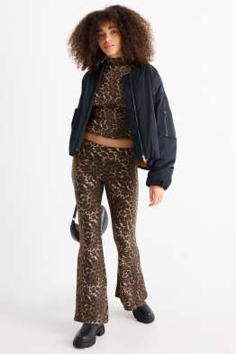 Leggins flared - estampat de lleotard