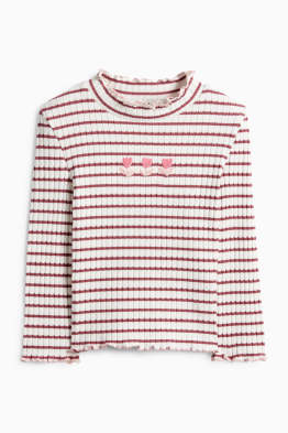 Tulpe - Langarmshirt - gerippt - gestreift