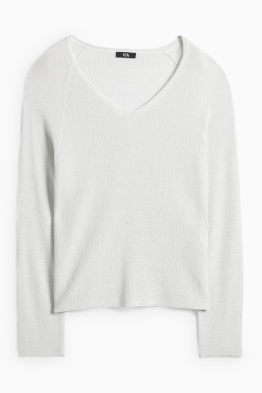 Pulover cu decolteu în V