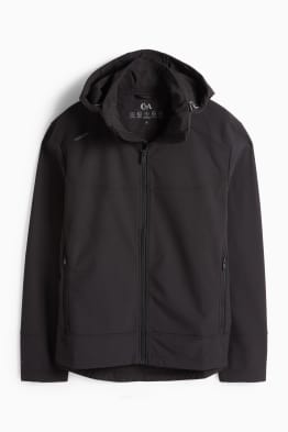Veste à coquille souple avec capuche - déperlante