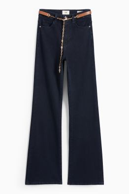 Jeans svasati con cintura - vita alta - LYCRA®
