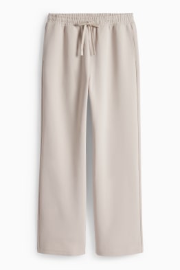 Teplákové kalhoty - žebrované