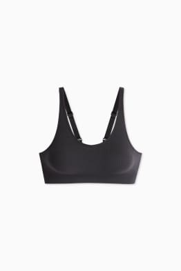 Sport-BH - wattiert - gerippt - seamless