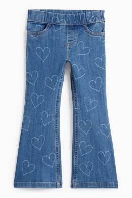 Srdíčka - flared jeans