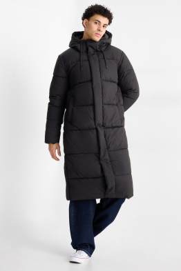 Doudoune longue à capuche