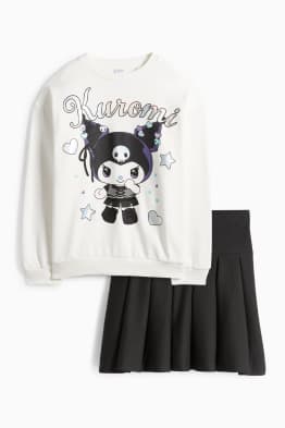 Kuromi - souprava - mikina a sukně - 2dílná