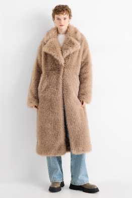 Palton din blană artificială