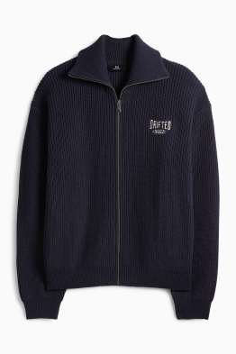 Pletený kardigan - žebrovaný