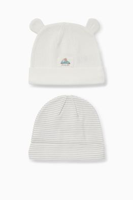 Confezione da 2 - elefante e auto - berretto neonati