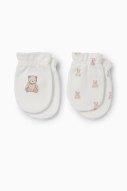 Multipack 2 ks - medvídek Teddy - rukavice proti poškrábání