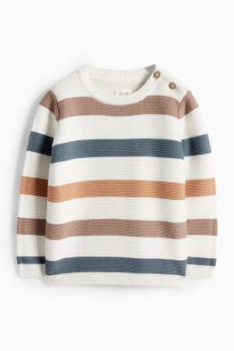 Pull bébé - à rayures