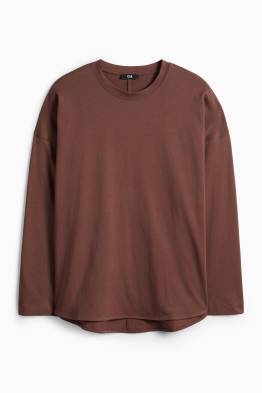 Tricou cu mânecă lungă basic - relaxed fit