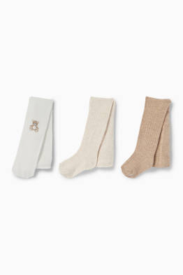 Multipack 3er - Teddybär - Baby-Strumpfhose