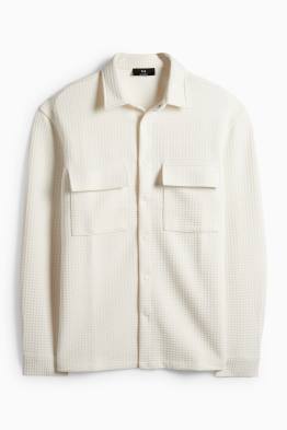 Košile - relaxed fit - kent - strukturovaná