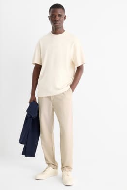 Chino - tapered fit - finition texturée