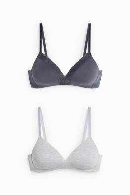 Lot de 2 - soutiens-gorge sans armatures - ampliforme