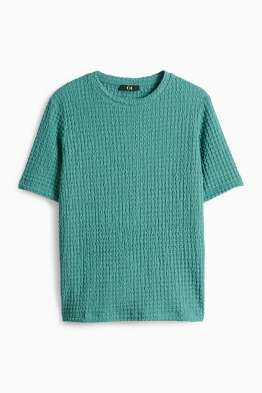 T-Shirt - Regular Fit - strukturiert