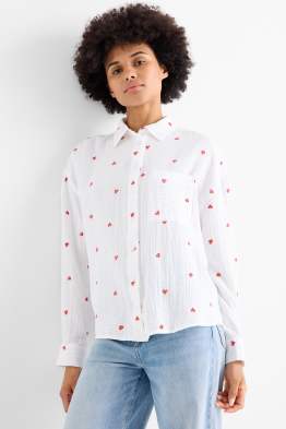 Mušelínová halenka - se vzorem