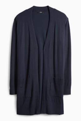 Dlouhý pletený kardigan