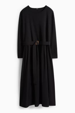 Šaty fit & flare s páskem