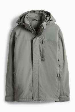 Regenjacke mit Kapuze - gefüttert - wasserdicht