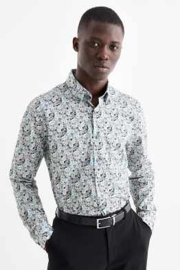 Camisa formal - regular fit - button-down - estampada