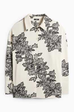 Bluză - cu flori - structurată