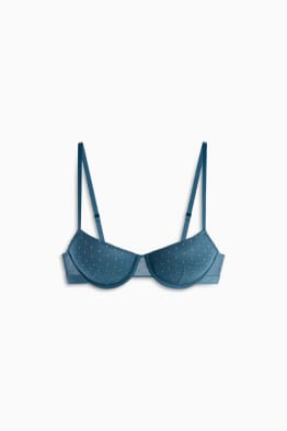 Soutien-gorge à armature - DEMI - ampliforme - à pois