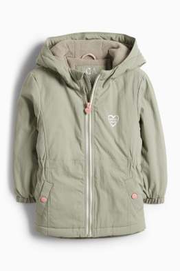 Jachetă cu glugă - căptușită - rezistentă la apă