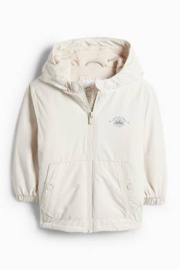 Bunda s kapucí pro miminka - s výplní - z vodoodpudivého materiálu