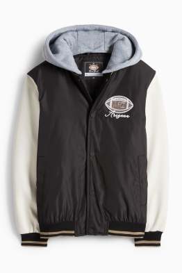 Futbol - jaqueta d’estil universitari amb caputxa