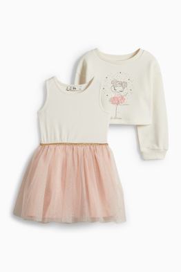 Ballerina - Set - Sweatshirt und Kleid - 2 teilig