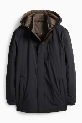 Bunda s kapucí - stretch - z vodoodpudivého materiálu