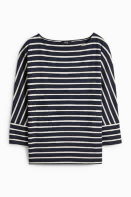 Maglia a maniche lunghe basic - regular fit - a righe