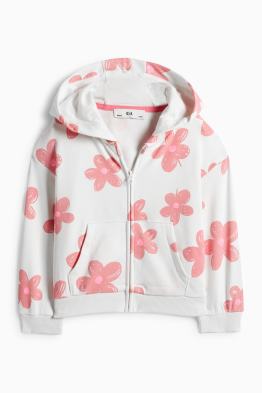 Fiore - felpa con zip e cappuccio