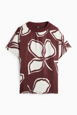 Tričko - relaxed fit - s květinovým vzorem