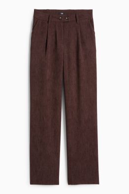 Cordhose - High Waist - Wide Leg