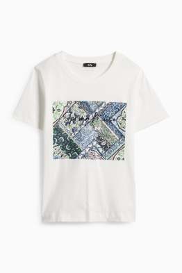 T-shirt - regular fit - effetto brillante