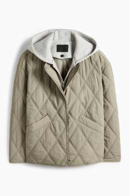 Steppjacke mit Kapuze