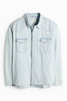 Denim shirt - regular fit - kent collar