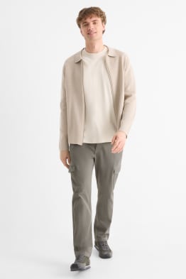 Pantaloni cargo - tapered fit - structurați