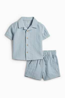 Baby outfit - 2 piece - textured