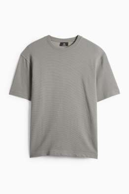 T-shirt - relaxed fit - ribstof