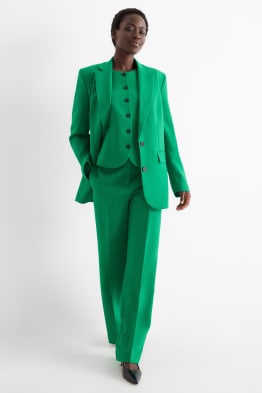 Business kalhoty - mid waist - regular fit