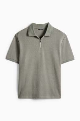 Polo shirt - regular fit - ribbed