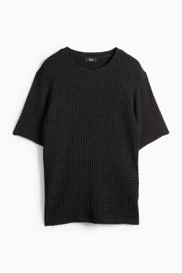 T-Shirt - Regular Fit - strukturiert