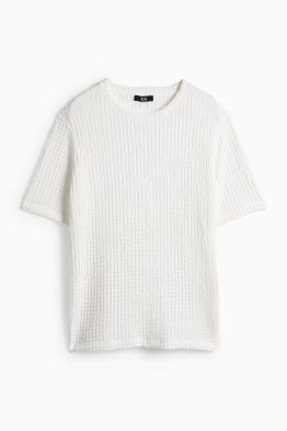 T-Shirt - Regular Fit - strukturiert