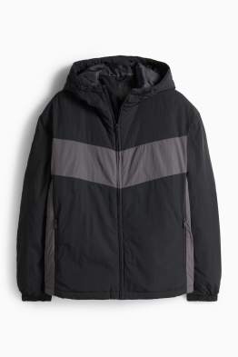 Jacke mit Kapuze - gefüttert - wasserabweisend