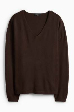 Svetr s výstřihem ve tvaru V