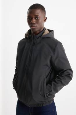 Jacke mit Kapuze - gefüttert - wasserabweisend